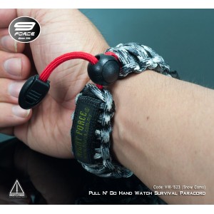 Pull N' Go Hand Watch Survival Paracord (1 Year warranty) - HW1529