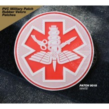 PVC MILITARY RUBBER VELCRO PATCH - PATCH 9018