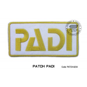 Patch DIVER PADI - gold (patch6234)