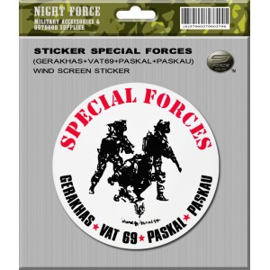 STICKER SPECIAL FORCES(FOR CAR WIND SCREEN) - STICKER1016