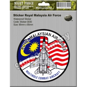 Sticker waterproof - ROYAL MALAYSIA AIR FORCE - sticker3030