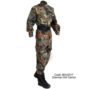 Germany Dot Camo - Military BDU (Battle Dress Uniform) Shirt + Pants, Polyester / Cotton Twill, Customize order, 2 weeks delivery (BDU2317)