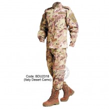 Italy Desert Camo - Military BDU (Battle Dress Uniform) Shirt + Pants, Polyester / Cotton Twill, Customize order, 2 weeks delivery (BDU2318)