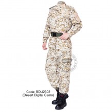 Desert Digital Camouflage - Military BDU (Battle Dress Uniform) Shirt + Pants, Polyester / Cotton Twill, 2 weeks delivery (BDU2302)